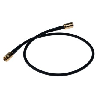 RS PRO Black 325 mm RG174 Coaxial Cable 50 Ω, Terminated, Polytetrafluoroethylene Jacket RG174