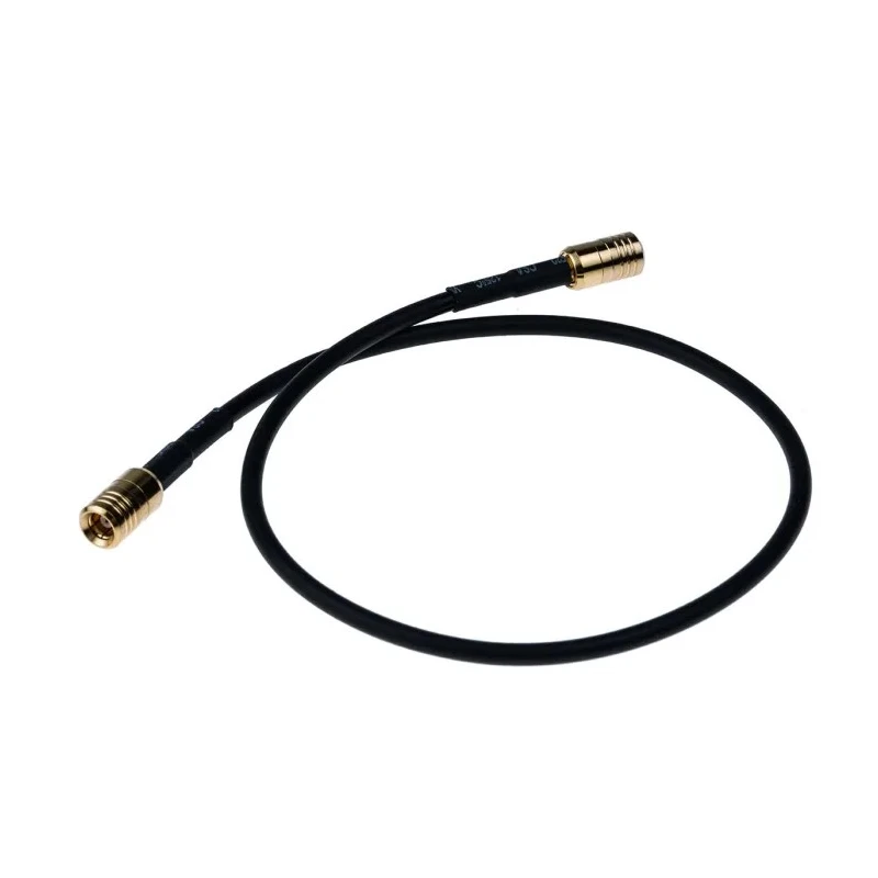 RS PRO Black 325 mm RG174 Coaxial Cable 50 Ω, Terminated, Polytetrafluoroethylene Jacket RG174