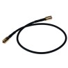 RS PRO Black 325 mm RG174 Coaxial Cable 50 Ω, Terminated, Polytetrafluoroethylene Jacket RG174