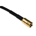 RS PRO Black 325 mm RG174 Coaxial Cable 50 Ω, Terminated, Polytetrafluoroethylene Jacket RG174