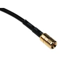 RS PRO Black 325 mm RG174 Coaxial Cable 50 Ω, Terminated, Polytetrafluoroethylene Jacket RG174