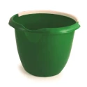 RS PRO 10L Plastic Green Bucket with Handle, Durable Plastic, Pouring Lip, 300mm x 300mm x 240mm, Model 222-8508