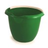 RS PRO 10L Plastic Green Bucket with Handle, Durable Plastic, Pouring Lip, 300mm x 300mm x 240mm, Model 222-8508