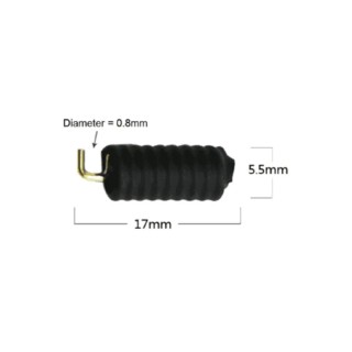 RF Solutions Spring Coil Omni-Directional Telemetry Antenna ISM Band 800-868MHz 2.5dBi ANT-8COIL17