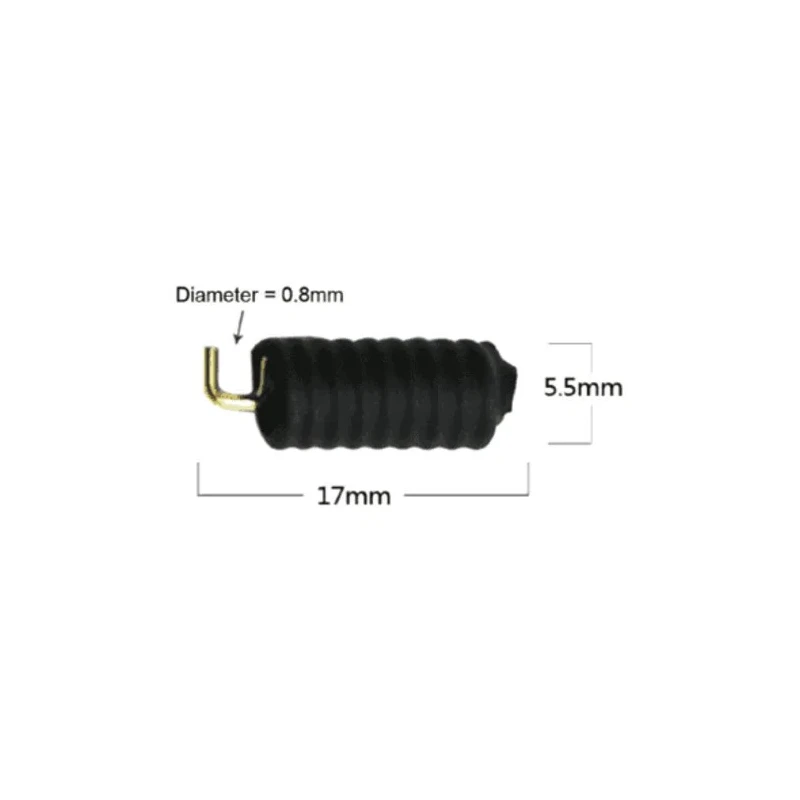 RF Solutions Spring Coil Omni-Directional Telemetry Antenna ISM Band 800-868MHz 2.5dBi ANT-8COIL17