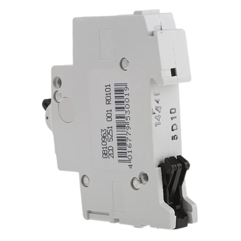 ABB System Pro M Compact Miniature Circuit Breaker, 1-Pole, 10A, Type D Tripping, 253V AC, 72V DC 2CDS251001R0101 S201-D10