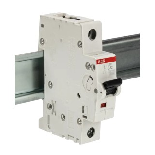 ABB Miniature Circuit Breaker System Pro M Compact 1-Pole 32A Type D 253V AC 72V DC 6kA 2CDS251001R0321 S201-D32