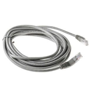 RS PRO Cat5e Ethernet Cable 5 m Grey RJ45 Male to RJ45 Male U/UTP PVC 528-0188