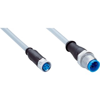 SICK Sensor Actuator Cable Female 4 Way Straight to Male 4 Way Straight, 600 mm YF8U14-C60VA3M2A14 / 2096607