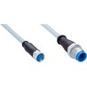 SICK Sensor Actuator Cable Female 4 Way Straight to Male 4 Way Straight, 600 mm YF8U14-C60VA3M2A14 / 2096607