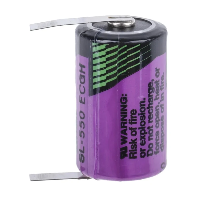 Tadiran Lithium Thionyl Chloride 3.6 V 1/2 AA Battery 800 mAh Diameter 14.7 mm SL550/T