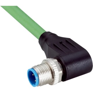 SICK Male 4 Way M12 to Unterminated Sensor Actuator Cable, 10 m, Polyurethane Jacket, Green, 60V, IP67 YN2D24-100PN1XLEAX
