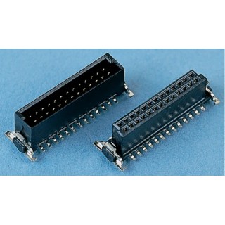 ERNI SMC Series 80-Contact 2 Row 1.27 mm Pitch Straight Surface PCB Socket 154809 / 154809-E