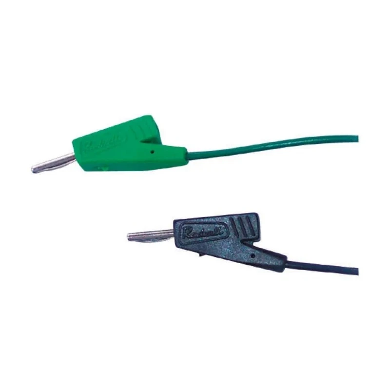 Radiall Connector Test Lead 5A, 250V ac, Green, 100 mm Lead Length R929102/C290002-10CM