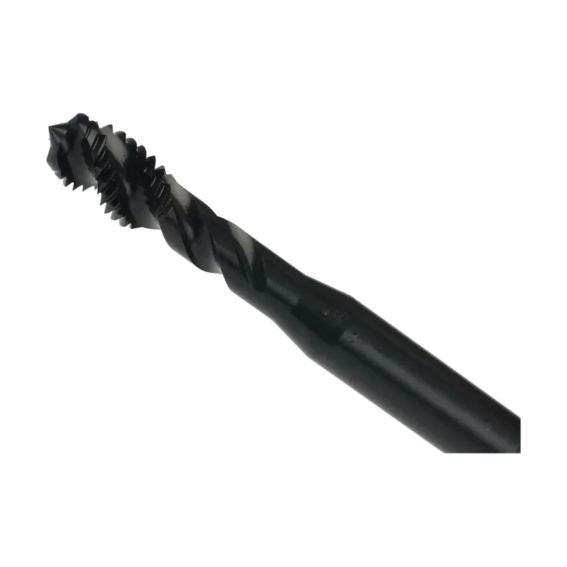 Dormer High Speed Steel M8 Metric Standard Threading Machine Tap, Spiral Flute, Right Hand, 72mm Overall Length E003M8