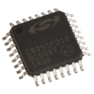Silicon Labs 8 bit 8051 Microcontroller, 32-Pin LQFP, 25 MHz, 16kB FLASH, 1.28kB RAM, C8051F310-GQ