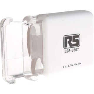 RS PRO Pocket Magnifier with 9x Magnification, Dual Lens 3x, 4.5x, 6x, 9x Magnification, 29 mm Diameter 528-5307