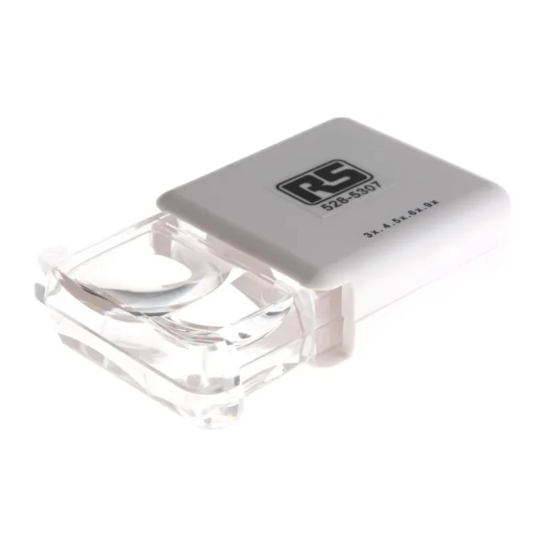 RS PRO Pocket Magnifier with 9x Magnification, Dual Lens 3x, 4.5x, 6x, 9x Magnification, 29 mm Diameter 528-5307