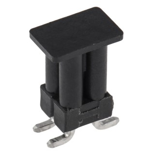 TE Connectivity AMPMODU MOD II Series Straight Surface Pin Header, 4 Contacts, 2.54 mm Pitch, 2 Row, Unshrouded 1241050-2