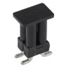 TE Connectivity AMPMODU MOD II Series Straight Surface Pin Header, 4 Contacts, 2.54 mm Pitch, 2 Row, Unshrouded 1241050-2