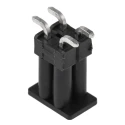 TE Connectivity AMPMODU MOD II Series Straight Surface Pin Header 4 Contacts 2.54 mm Pitch 2 Row Unshrouded 1241050-2