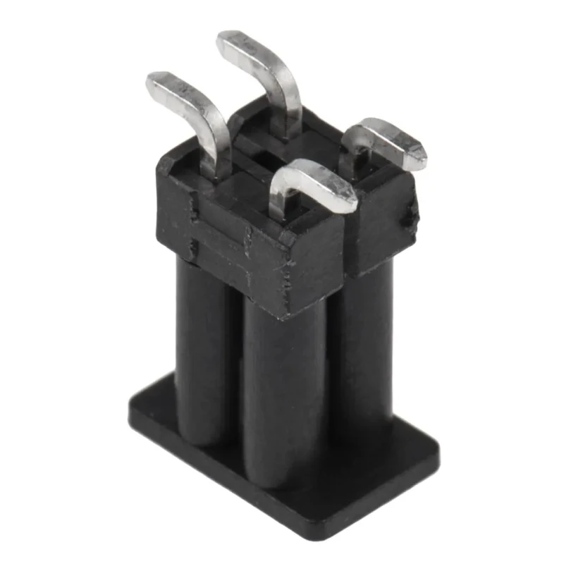 TE Connectivity AMPMODU MOD II Series Straight Surface Pin Header 4 Contacts 2.54 mm Pitch 2 Row Unshrouded 1241050-2
