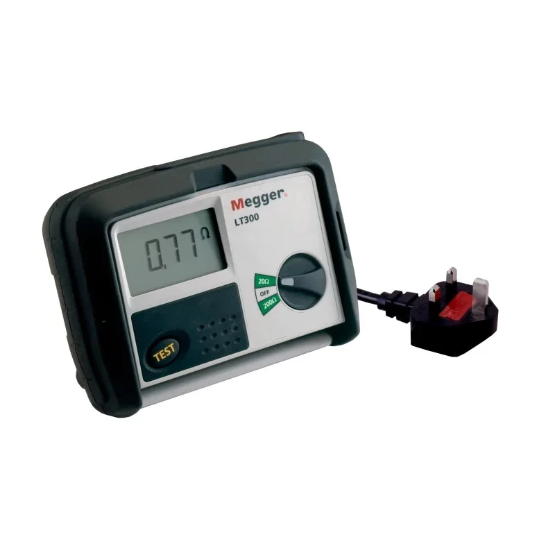 Megger Loop Impendence Tester 2 Wire 550V CAT IV High Current Auto Start LCD Display LT300-EN-BS