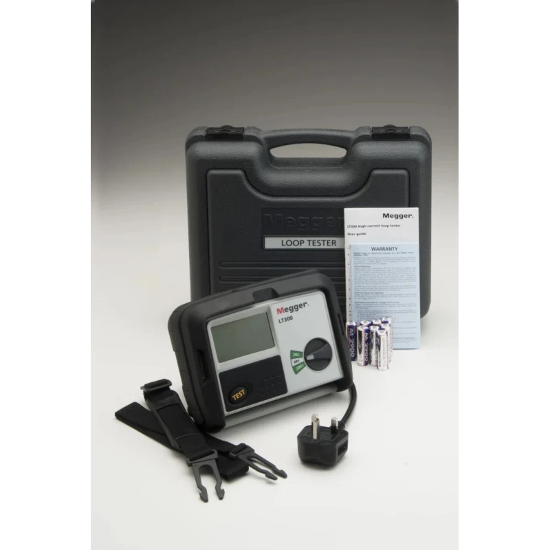Megger Loop Impendence Tester 2 Wire 550V CAT IV High Current Auto Start LCD Display LT300-EN-BS