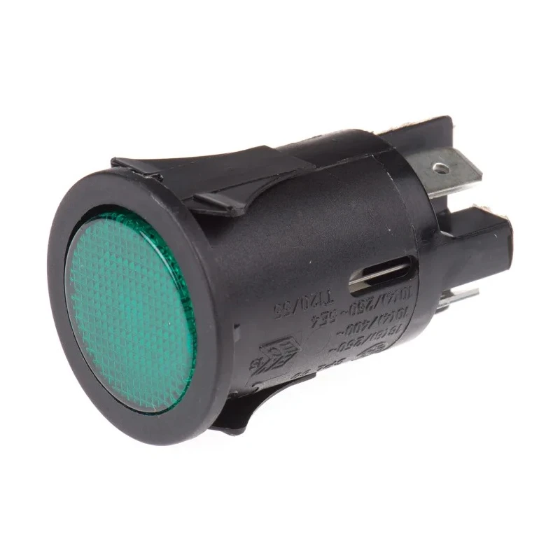 RS PRO Illuminated Push Button Switch, Latching, Panel Mount, 25 mm Cutout, DPST, Green LED, IP40/IP67, 250 V ac 528-7836