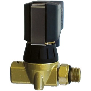Buschjost Brass 3-Port Normally Closed Solenoid Valve 230V AC 1/4 in G Inlet Female 8466000.9101.23050