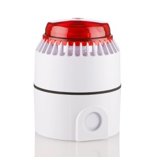 Eaton Flashni Series Red Sounder-Beacon Combination 28V DC 101 dB Wall Mount IP65 IP58 640451FULL-0079X