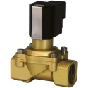 Buschjost Brass 2 Port Normally Closed Solenoid Valve, Threaded Connections, 24V dc, 8mm Orifice 8254000.9151.02400