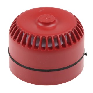 Eaton Roshni Series Electronic Sounder Surface Mount IP54 Red ABS Housing 28V DC 102 dB 32-Tone 540501FULL-0415X