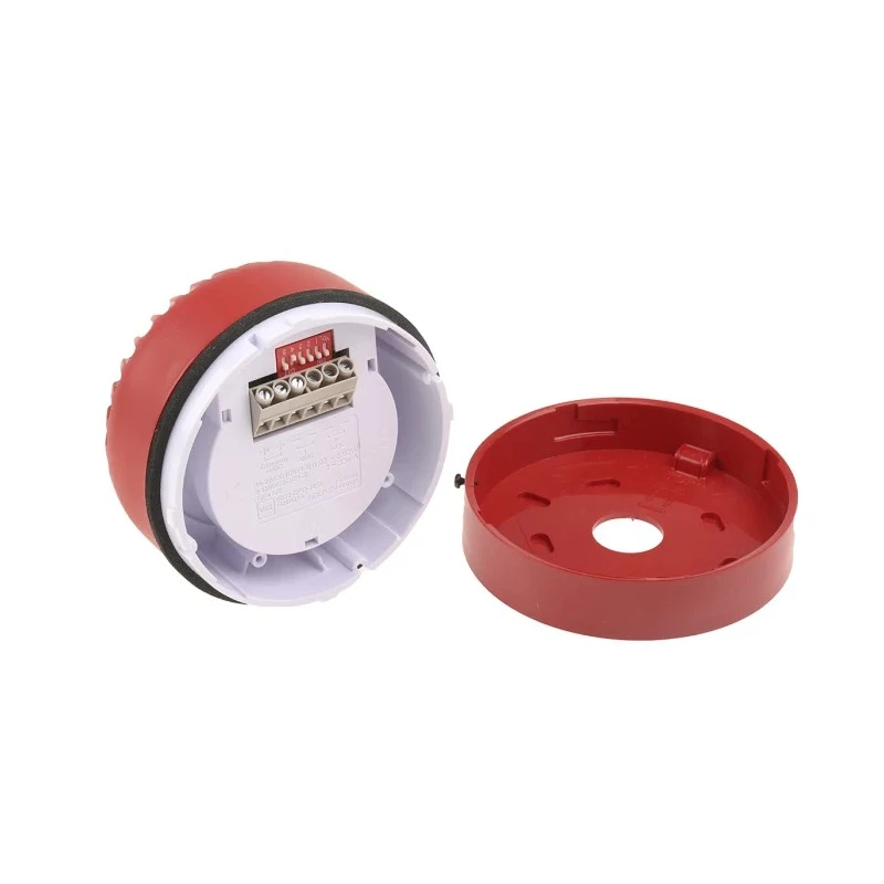 Eaton Roshni Series Electronic Sounder Surface Mount IP54 Red ABS Housing 28V DC 102 dB 32-Tone 540501FULL-0415X