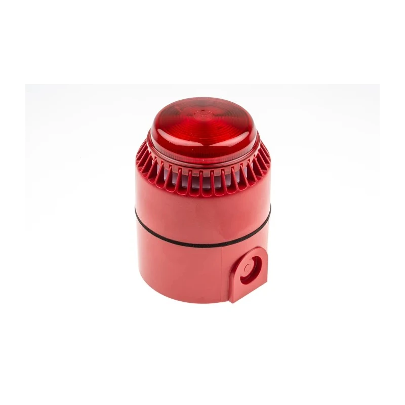 Eaton Flashni Series Red Sounder-Beacon Combination, IP65, IP55, 28V DC, 110 dB @ 1m, Electronic 640452FULL-0080X