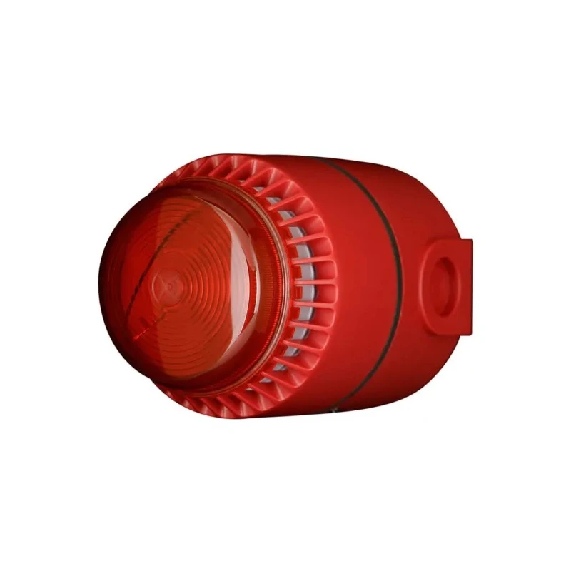Eaton Flashni Series Red Sounder-Beacon Combination, IP65, IP55, 28V DC, 110 dB @ 1m, Electronic 640452FULL-0080X