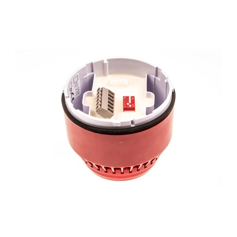 Eaton Flashni Series Red Sounder-Beacon Combination, IP65, IP55, 28V DC, 110 dB @ 1m, Electronic 640452FULL-0080X