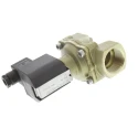 EMERSON ? ASCO Brass Body Solenoid Valve, 2 Port, Normally Closed, G1 Threaded, 24V DC, 25mm Orifice, Max 8254400.9151.02400