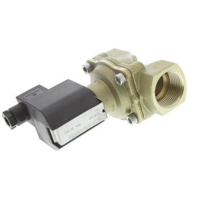 EMERSON ? ASCO Brass Body Solenoid Valve, 2 Port, Normally Closed, G1 Threaded, 24V DC, 25mm Orifice, Max 8254400.9151.02400