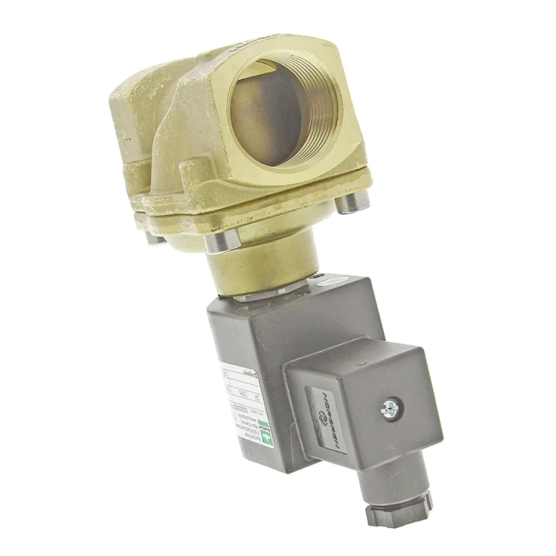 EMERSON ? ASCO Brass Body Solenoid Valve, 2 Port, Normally Closed, G1 Threaded, 24V DC, 25mm Orifice, Max 8254400.9151.02400