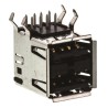 TE Connectivity Right Angle Through Hole Female 2 Port USB Type A USB Connector USB 2.0 5787617-1