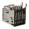TE Connectivity Right Angle Through Hole Female 2 Port USB Type A USB Connector USB 2.0 5787617-1