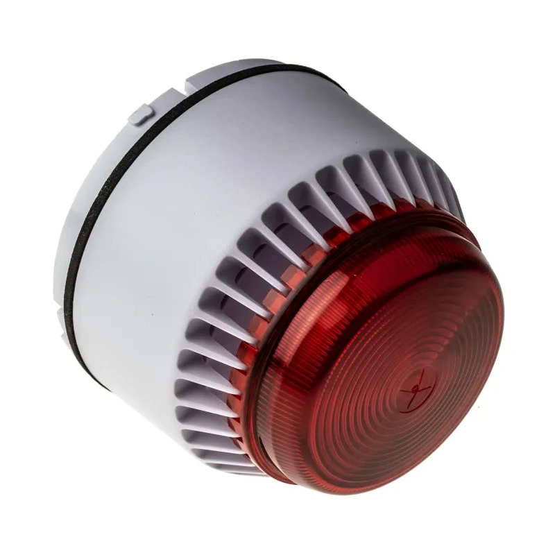Eaton Flashni Series Red Sounder-Beacon Combination, IP58, IP65, 28V dc, Wall Mount, 110 dB @ 1m, Fire 640033FULL-0044X