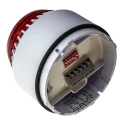 Eaton Flashni Series Red Sounder-Beacon Combination, IP58, IP65, 28V dc, Wall Mount, 110 dB @ 1m, Fire 640033FULL-0044X