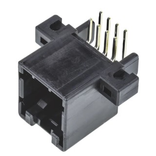 TE Connectivity MULTILOCK 040 Female Connector Housing 8 Way 2 Row 2.5 mm Pitch Right Angle 174049-2