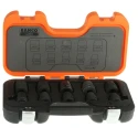 Bahco 10-Piece 1/2 in Standard Impact Socket Set Alloy Steel Black Finish D/S10