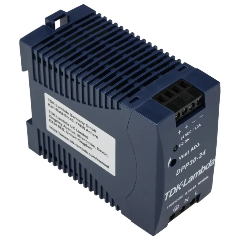 TDK-Lambda Switched Mode DIN Rail Power Supply 264V AC/DC Input 24V DC 1.3A Output 30W DPP30-24