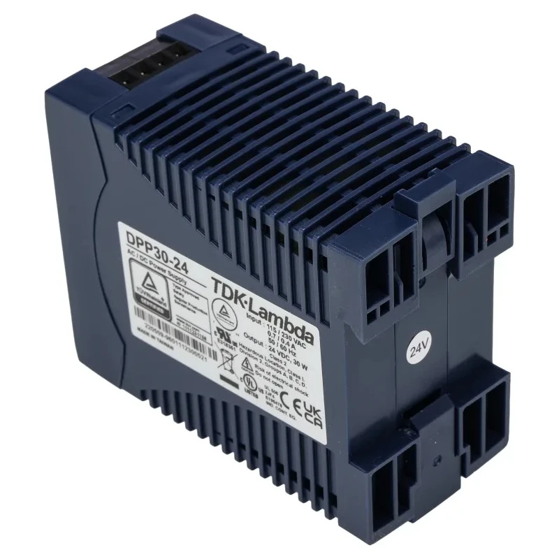 TDK-Lambda Switched Mode DIN Rail Power Supply 264V AC/DC Input 24V DC 1.3A Output 30W DPP30-24