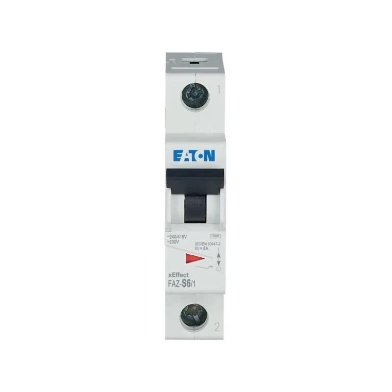 Eaton xEffect Miniature Circuit Breaker, 1-Pole, 6A, Type S, 230V AC, 10 kA Breaking Capacity 278610 FAZ-S6/1