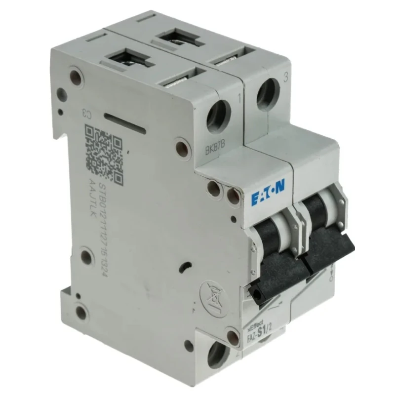 ABB xEffect FAZ Miniature Circuit Breaker, 2-Pole, 1A, Type S, 230V AC, 60V DC, 10kA Breaking Capacity 278805 FAZ-S1/2
